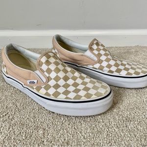 Vans checkerboard slip-ons sz. 8W / 6.5M